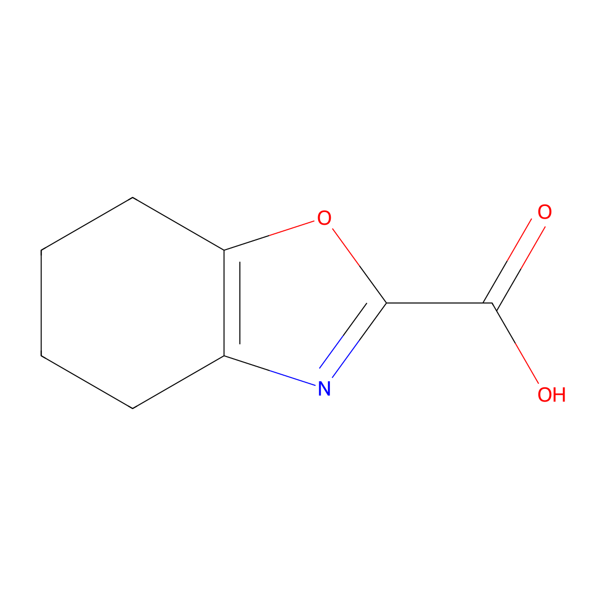 4,5,6,7-Tetrahydrobenzo[d]oxazole-2-carboxylic acid molecular structure, CAS 1352537-31-5