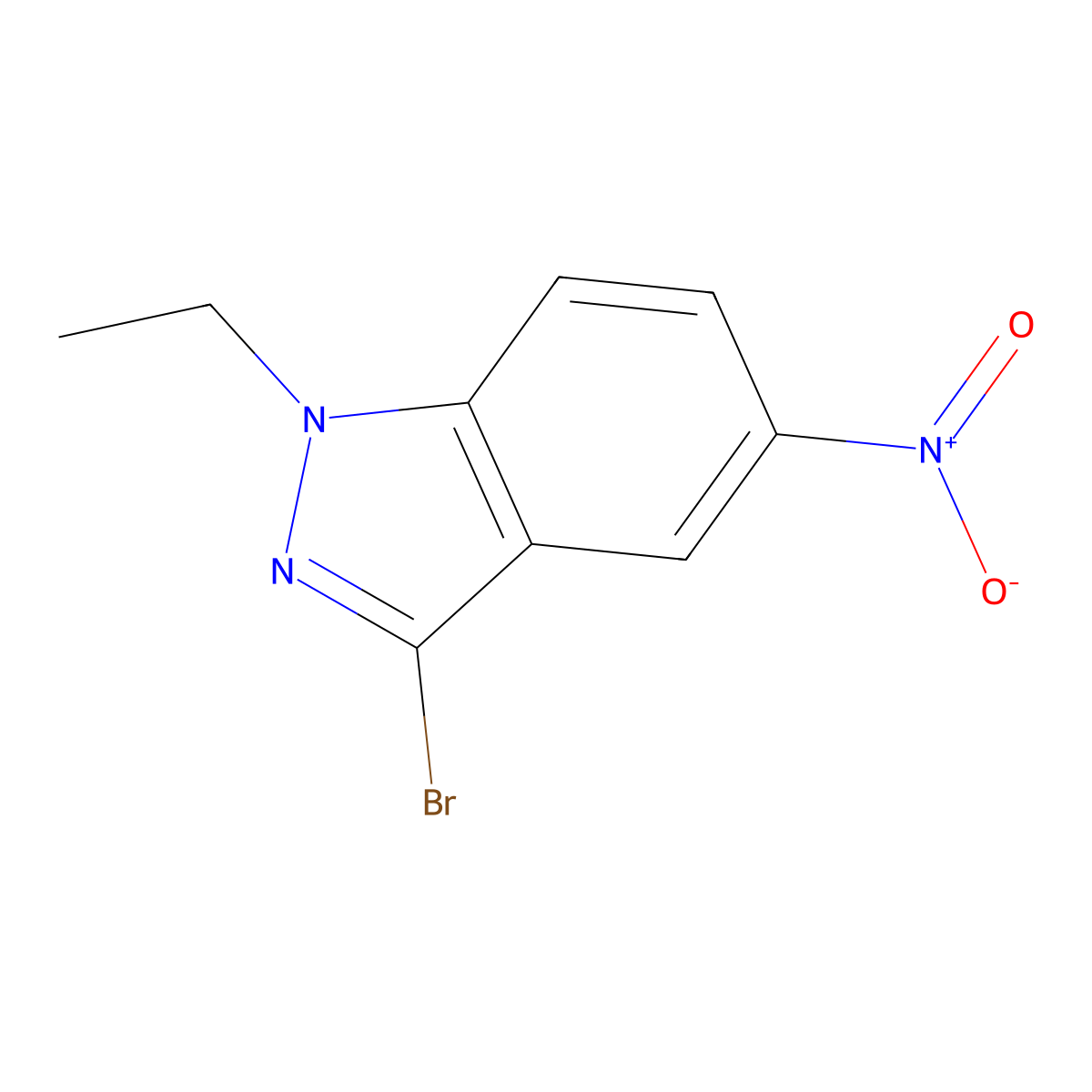 3-Bromo-1-ethyl-5-nitro-1H-indazole molecular structure, CAS 1352538-19-2