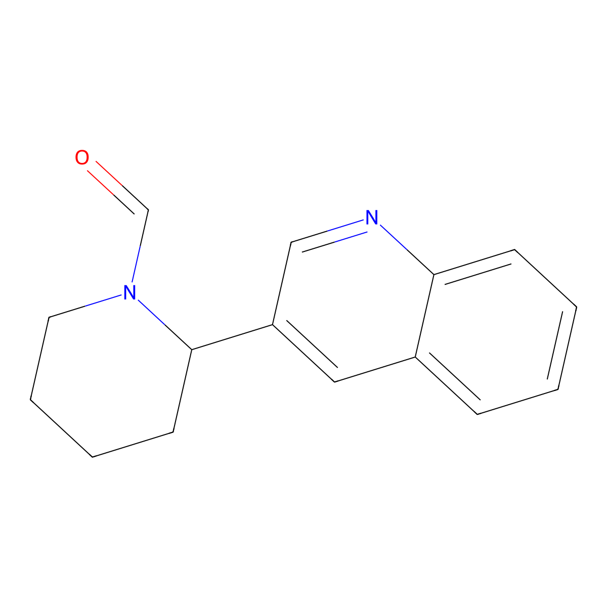 2-(Quinolin-3-yl)piperidine-1-carbaldehyde molecular structure, CAS 1352541-28-6