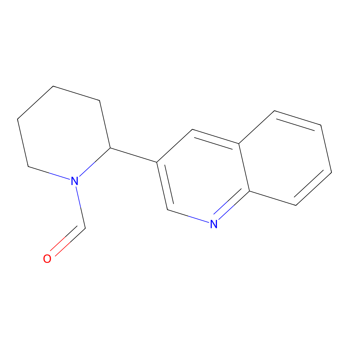 2-(Quinolin-3-yl)piperidine-1-carbaldehyde molecular structure, CAS 1352541-28-6