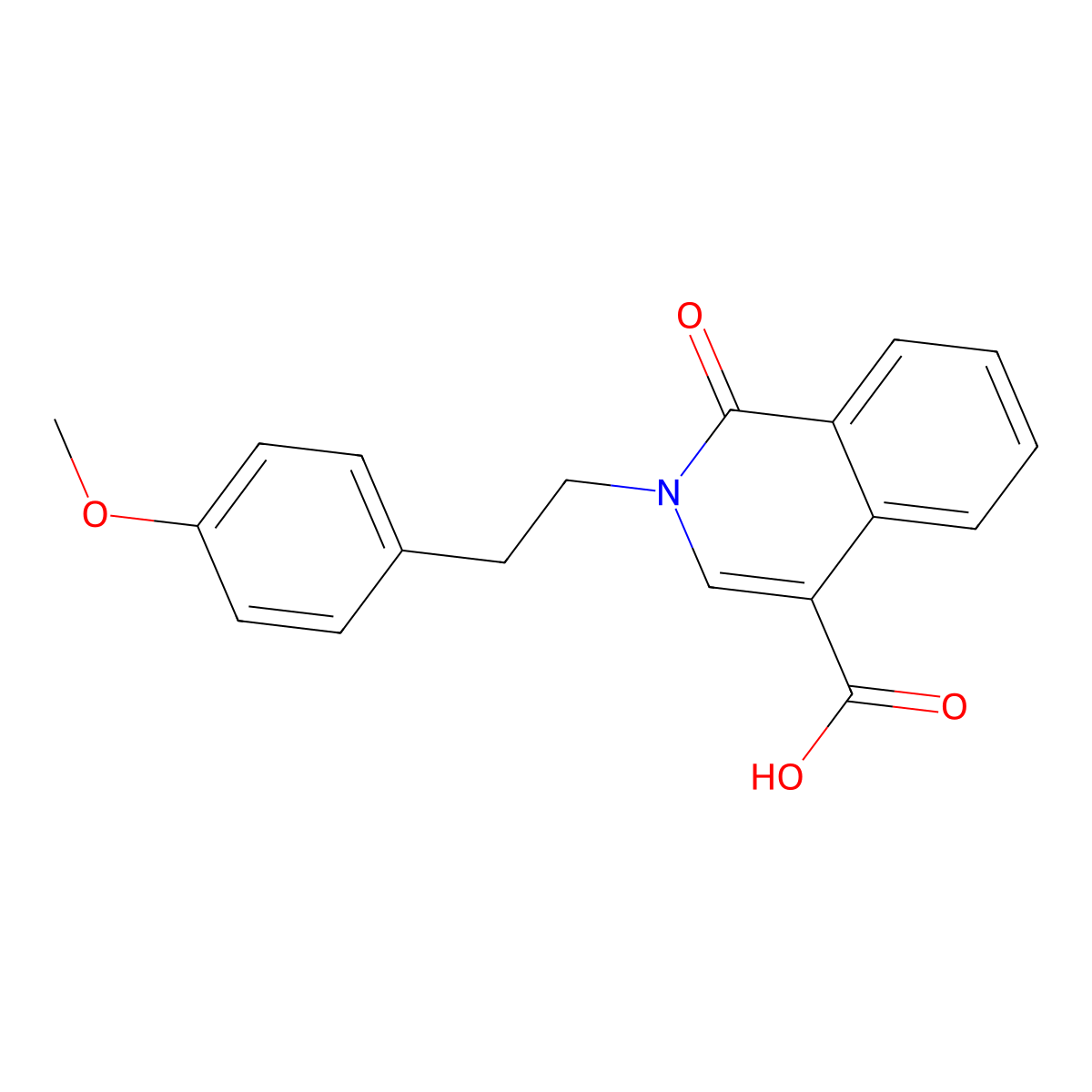 2-[2-(4-Methoxyphenyl)ethyl]-1-oxo-1,2-dihydroisoquinoline-4-carboxylic acid molecular structure, CAS 1352542-61-0