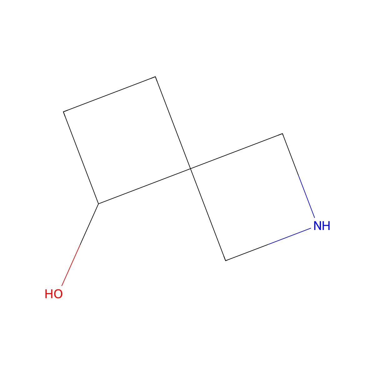 2-Azaspiro[3.3]heptan-5-ol molecular structure, CAS 1352546-78-1