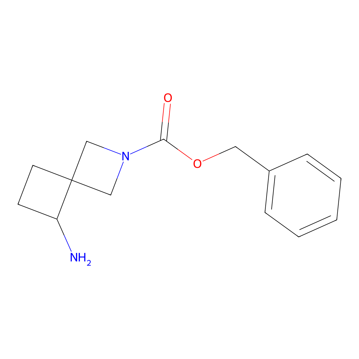 Benzyl 5-amino-2-azaspiro[3.3]heptane-2-carboxylate molecular structure, CAS 1352546-87-2