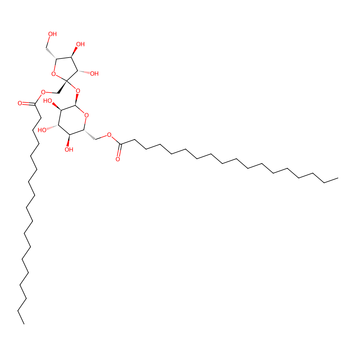 Sucrose, 6,1-distearate molecular structure, CAS 135260-52-5