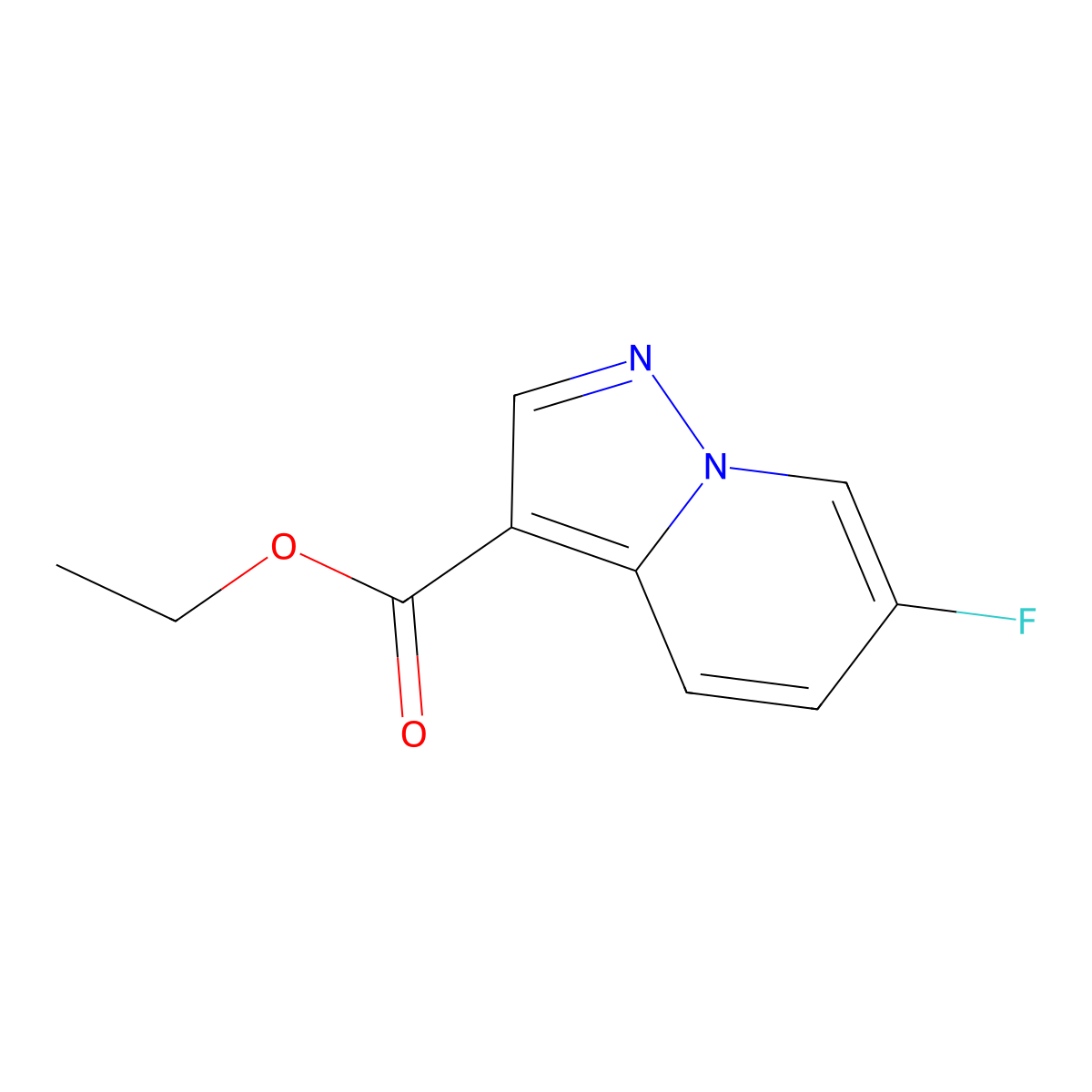 Ethyl 6-fluoropyrazolo[1,5-a]pyridine-3-carboxylate molecular structure, CAS 1352625-27-4