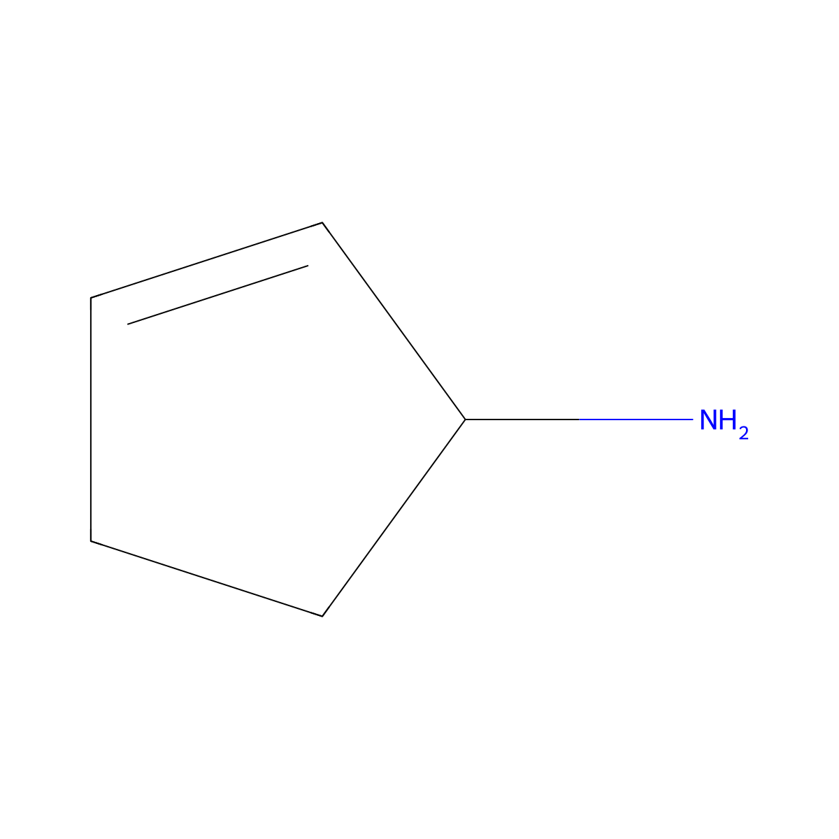 (1S)-cyclopent-2-en-1-amine molecular structure, CAS 135268-97-2