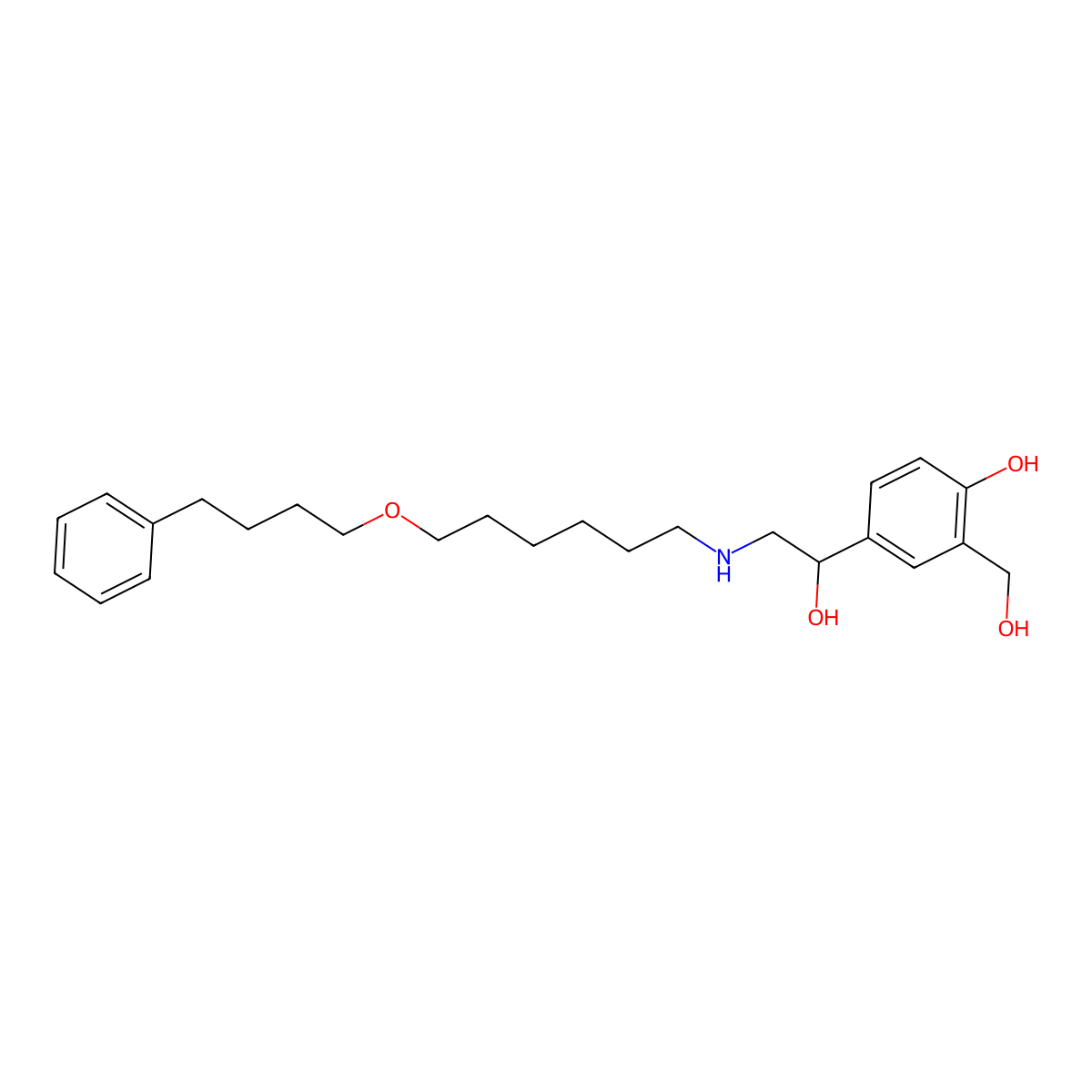 (r)-Salmeterol molecular structure, CAS 135271-47-5