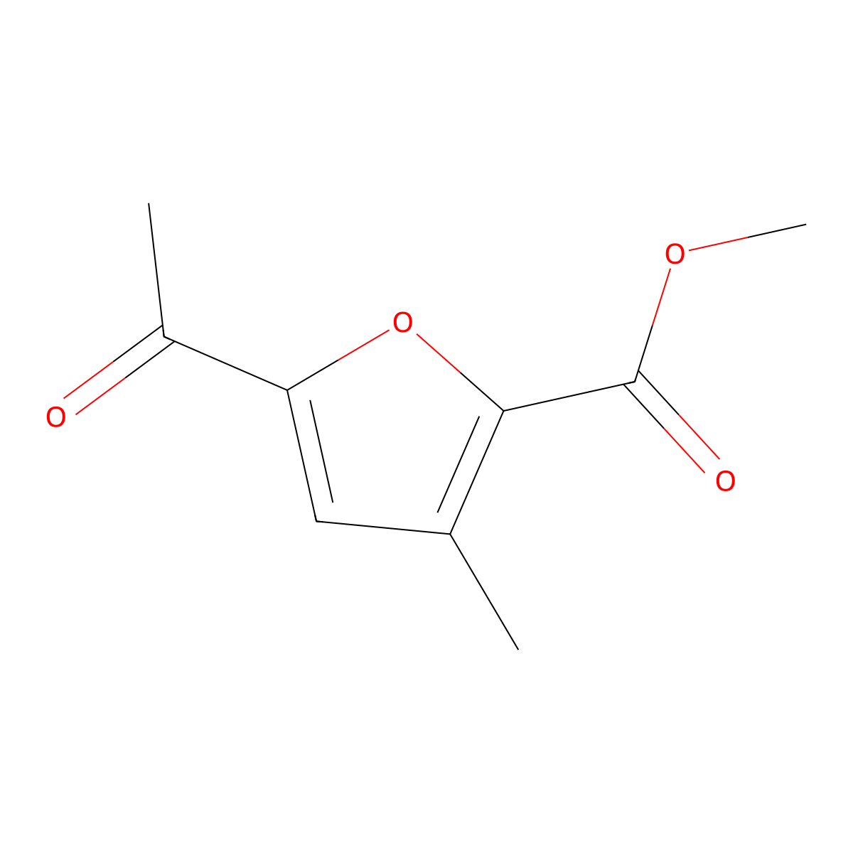 Methyl 5-acetyl-3-methylfuran-2-carboxylate molecular structure, CAS 1352713-01-9