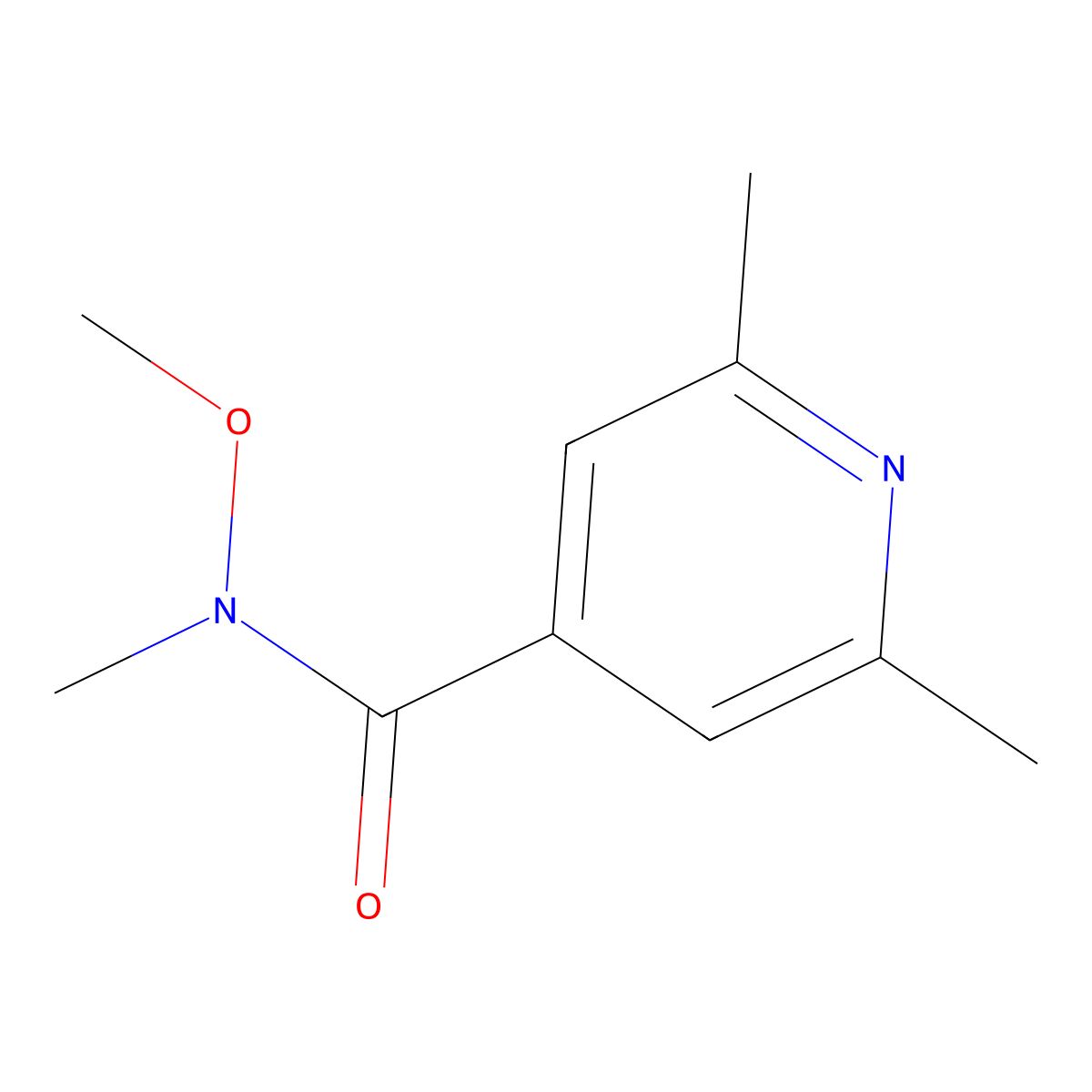 N-Methoxy-N,2,6-trimethylisonicotinamide molecular structure, CAS 1352719-30-2