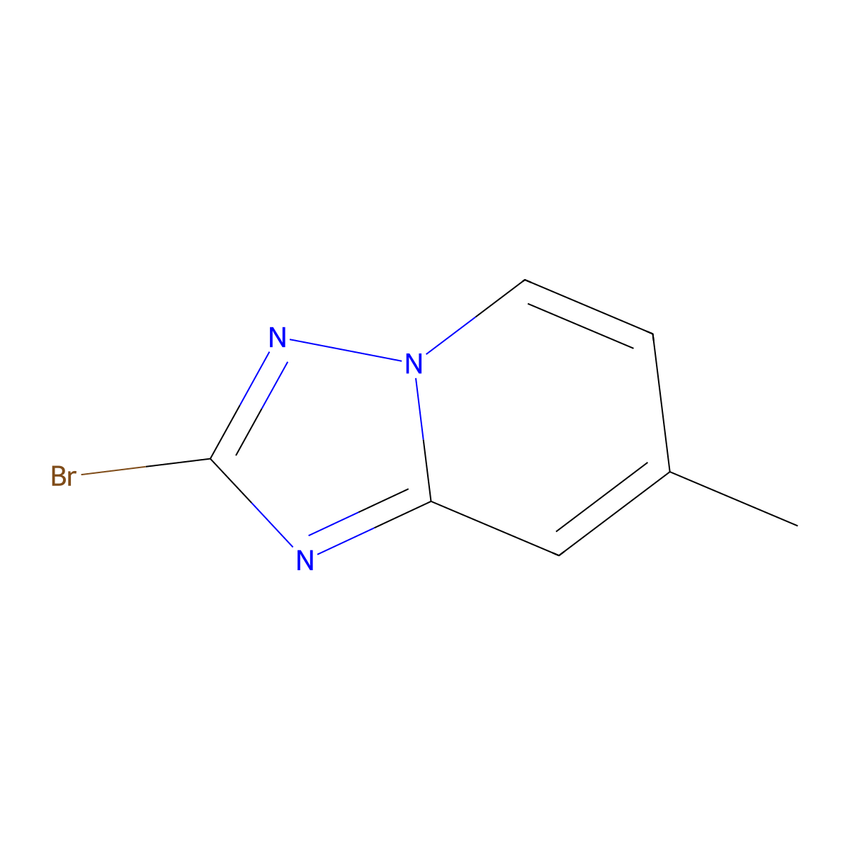 2-Bromo-7-methyl-[1,2,4]triazolo[1,5-a]pyridine molecular structure, CAS 1352723-52-4