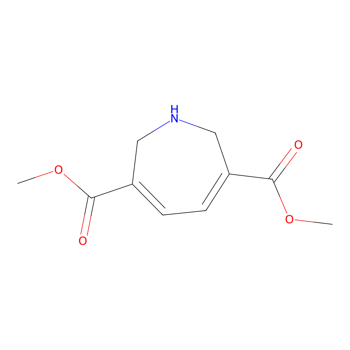 Dimethyl 2,7-dihydro-1H-azepine-3,6-dicarboxylate molecular structure, CAS 1352723-54-6