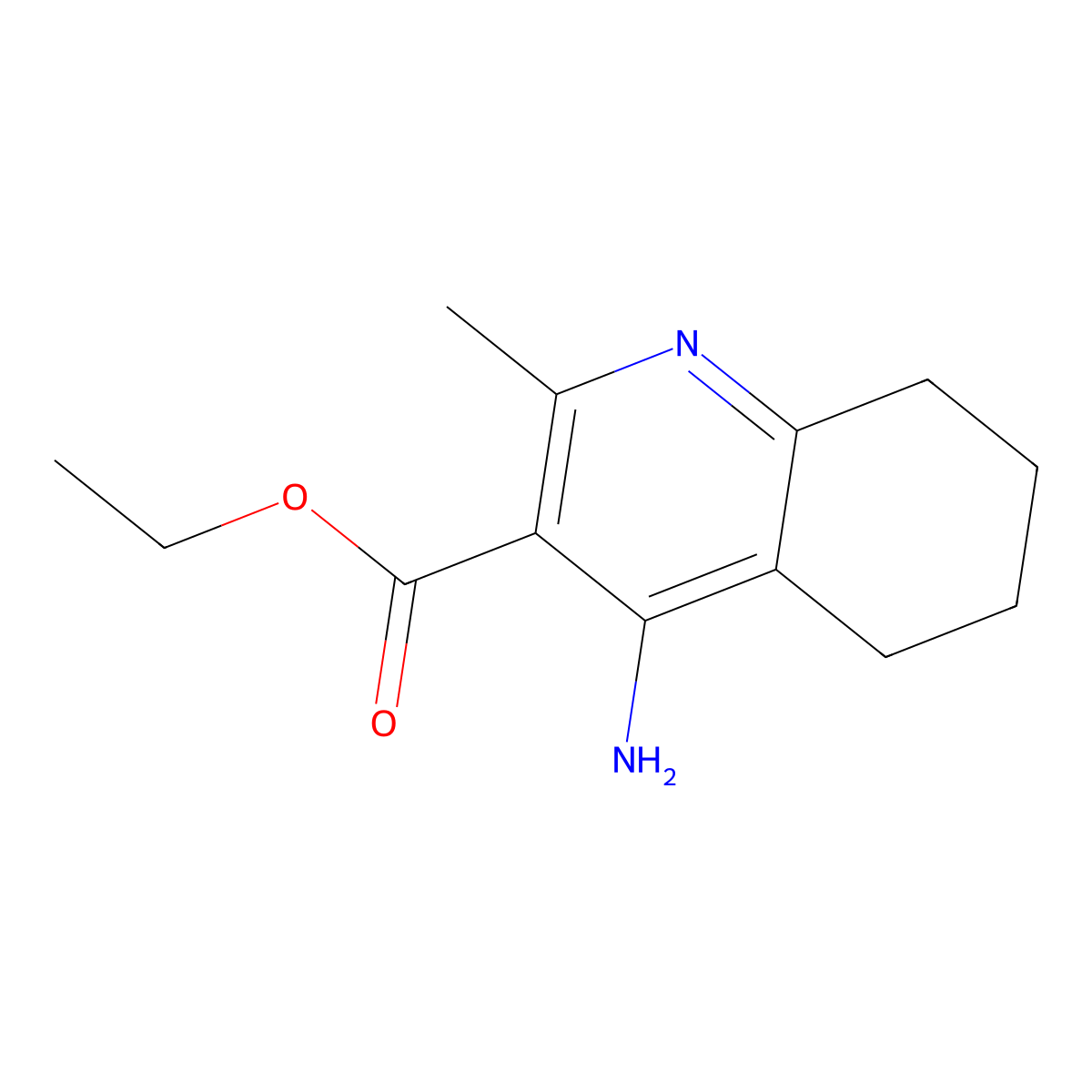 Ethyl 4-amino-2-methyl-5,6,7,8-tetrahydroquinoline-3-carboxylate molecular structure, CAS 1352723-59-1