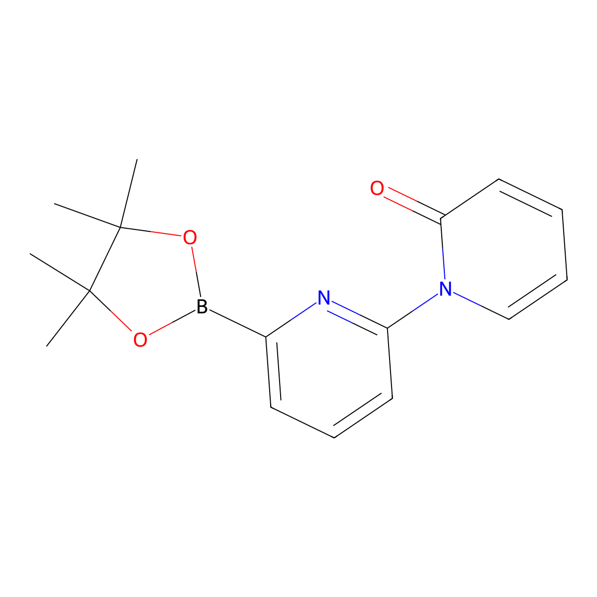 6-(1H-Pyridin-2-one)pyridine-2-boronic acid pinacol ester molecular structure, CAS 1352754-45-0