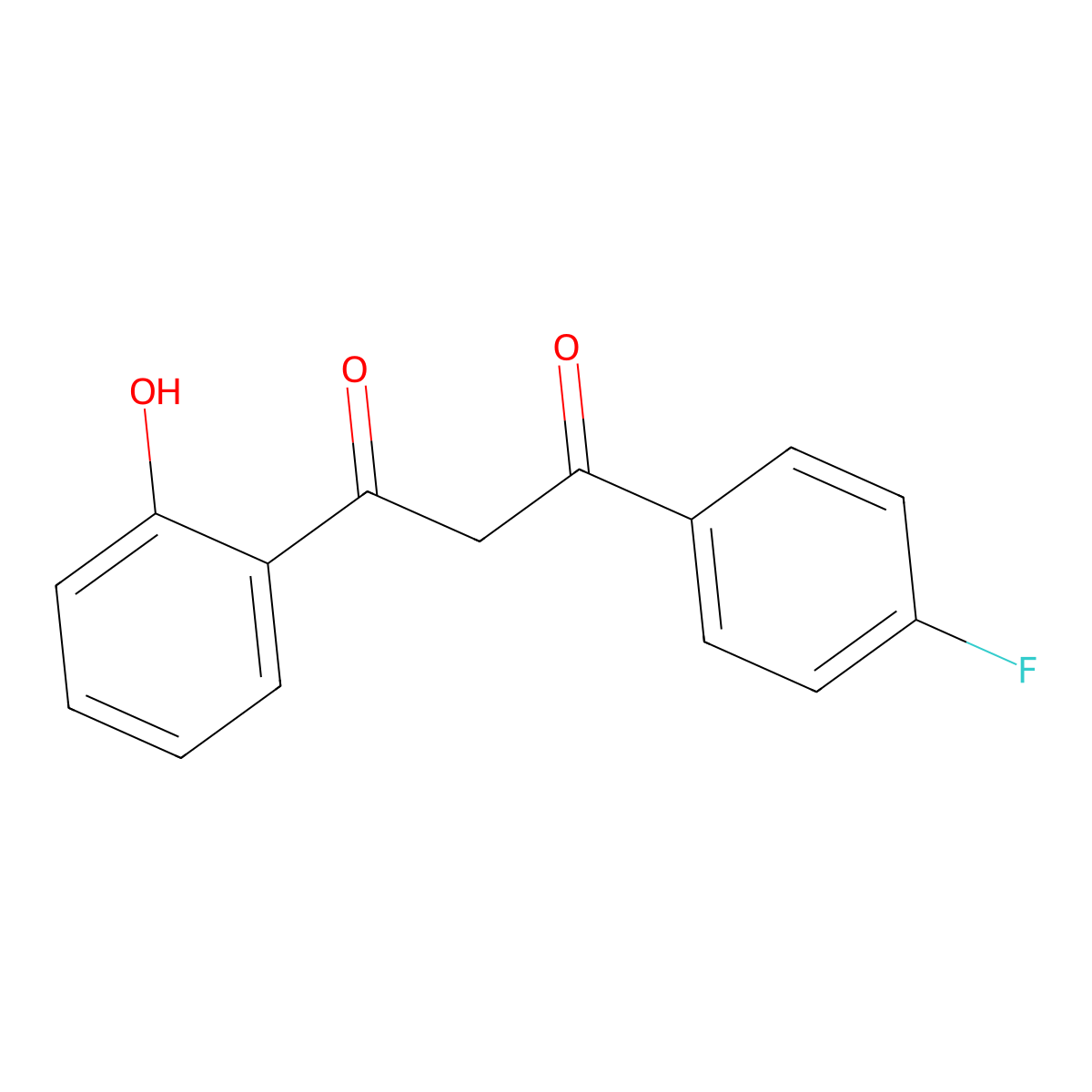 1-(4-Fluorophenyl)-3-(2-hydroxyphenyl)propane-1,3-dione molecular structure, CAS 135276-47-0