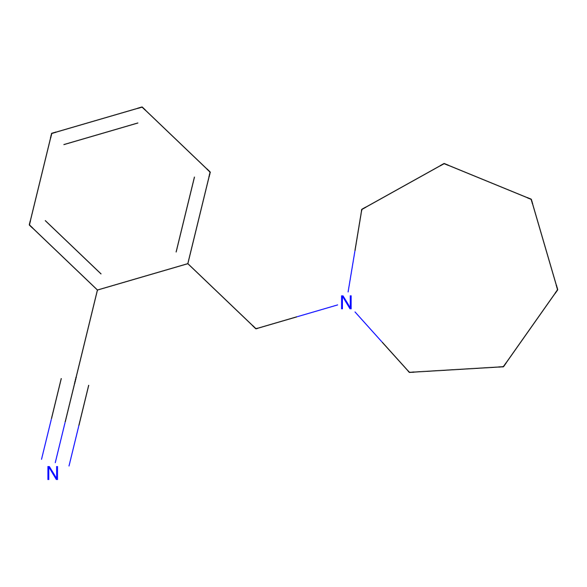 2-(Azepan-1-ylmethyl)benzonitrile molecular structure, CAS 135277-09-7