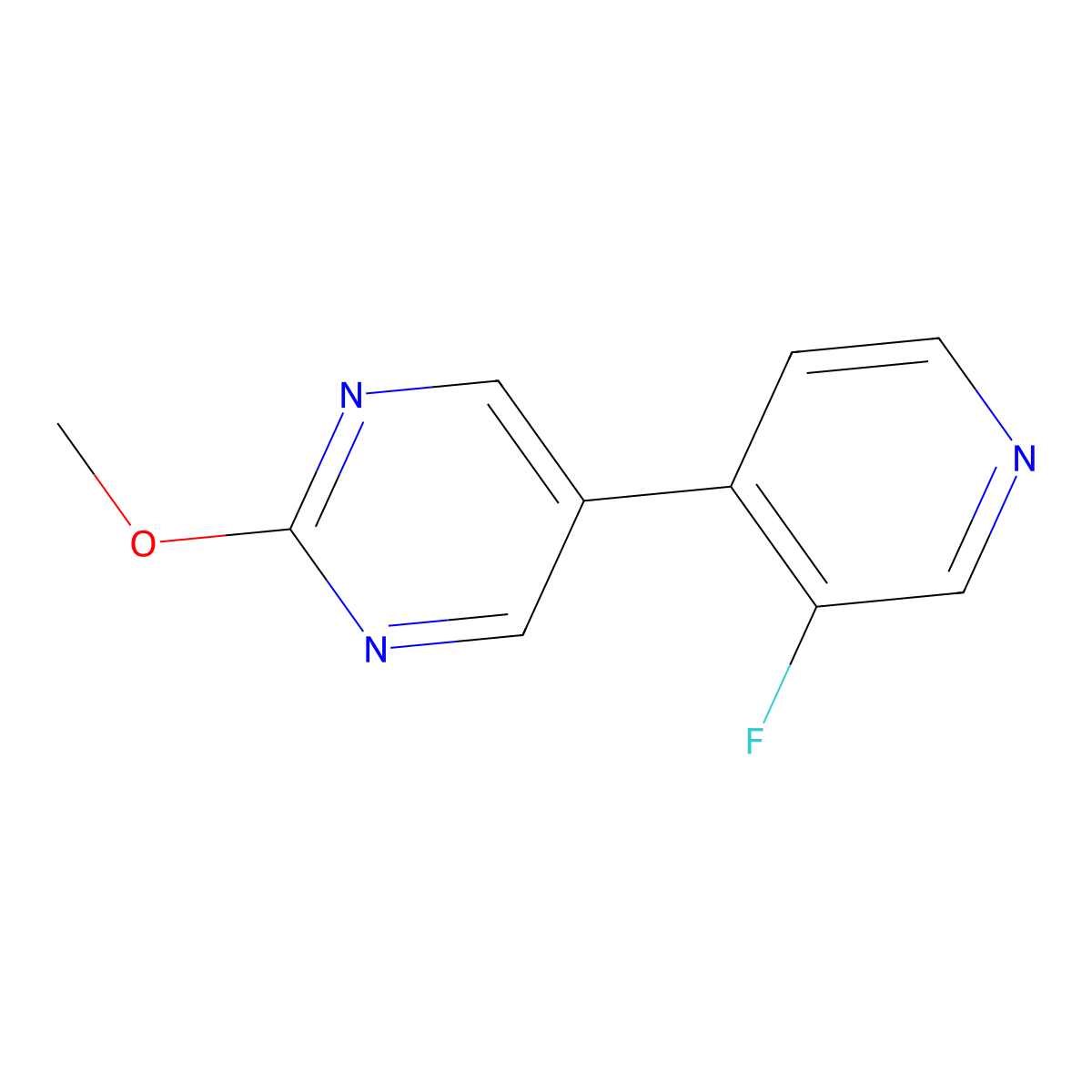 5-(3-Fluoro-4-pyridinyl)-2-methoxypyrimidine molecular structure, CAS 1352795-27-7