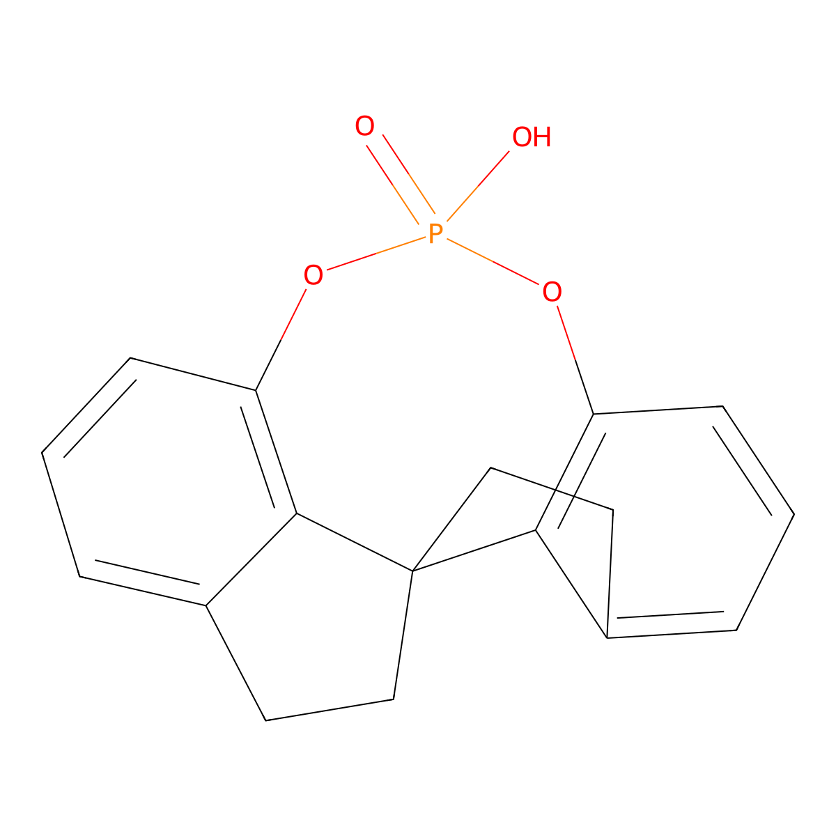 (11aR)-10,11,12,13-Tetrahydro-5-hydroxy-5-oxide-diindeno[7,1-de:1',7'-fg][1,3,2]dioxaphosphocin molecular structure, CAS 1352810-35-5