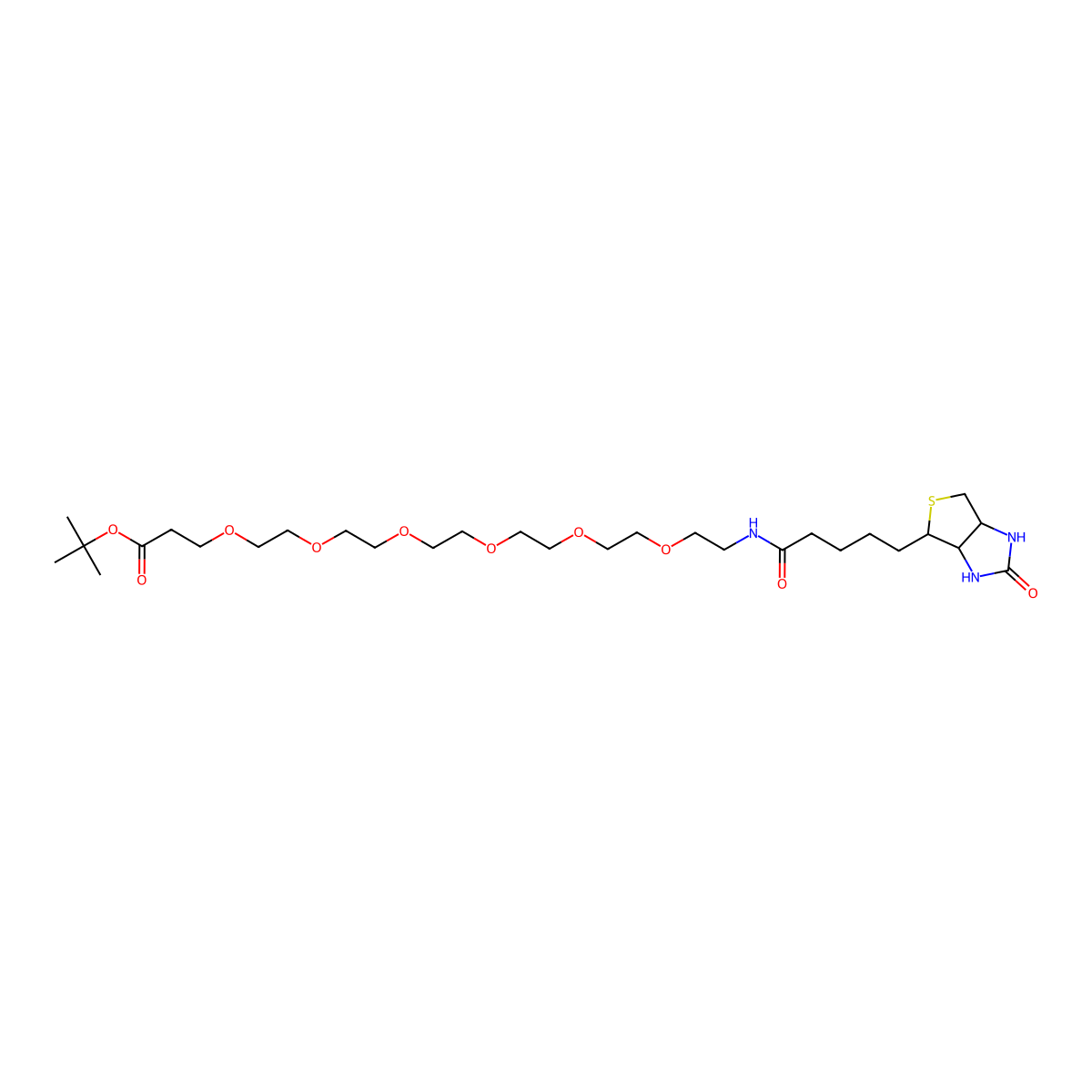 Biotin-PEG6-Boc molecular structure, CAS 1352814-07-3