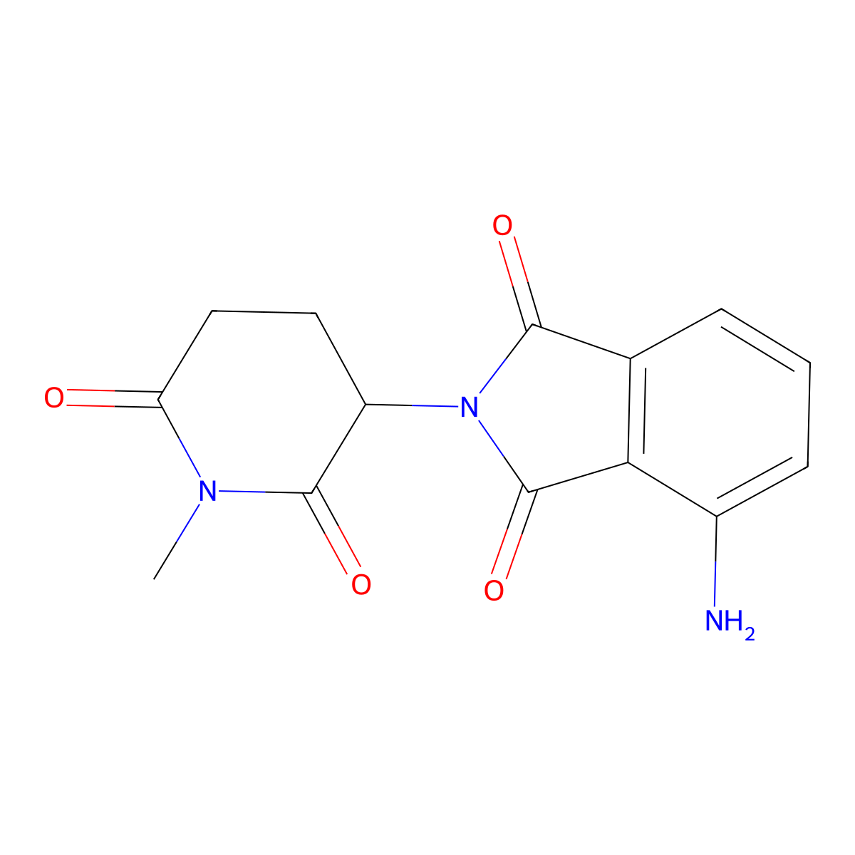 4-amino-2-(1-methyl-2,6-dioxopiperidin-3-yl)-2,3-dihydro-1H-isoindole-1,3-dione molecular structure, CAS 1352827-50-9
