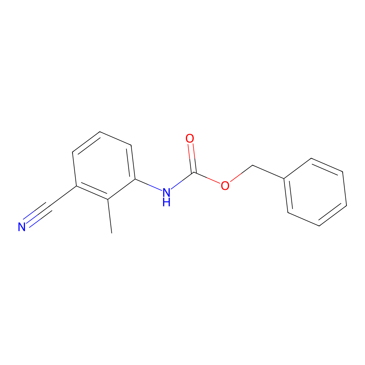benzyl N-(3-cyano-2-methylphenyl)carbamate molecular structure, CAS 1352835-02-9