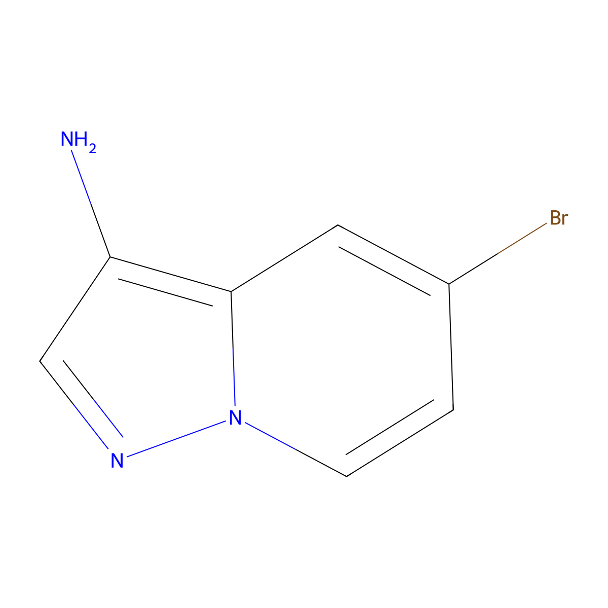 5-Bromopyrazolo[1,5-a]pyridin-3-amine molecular structure, CAS 1352885-58-5