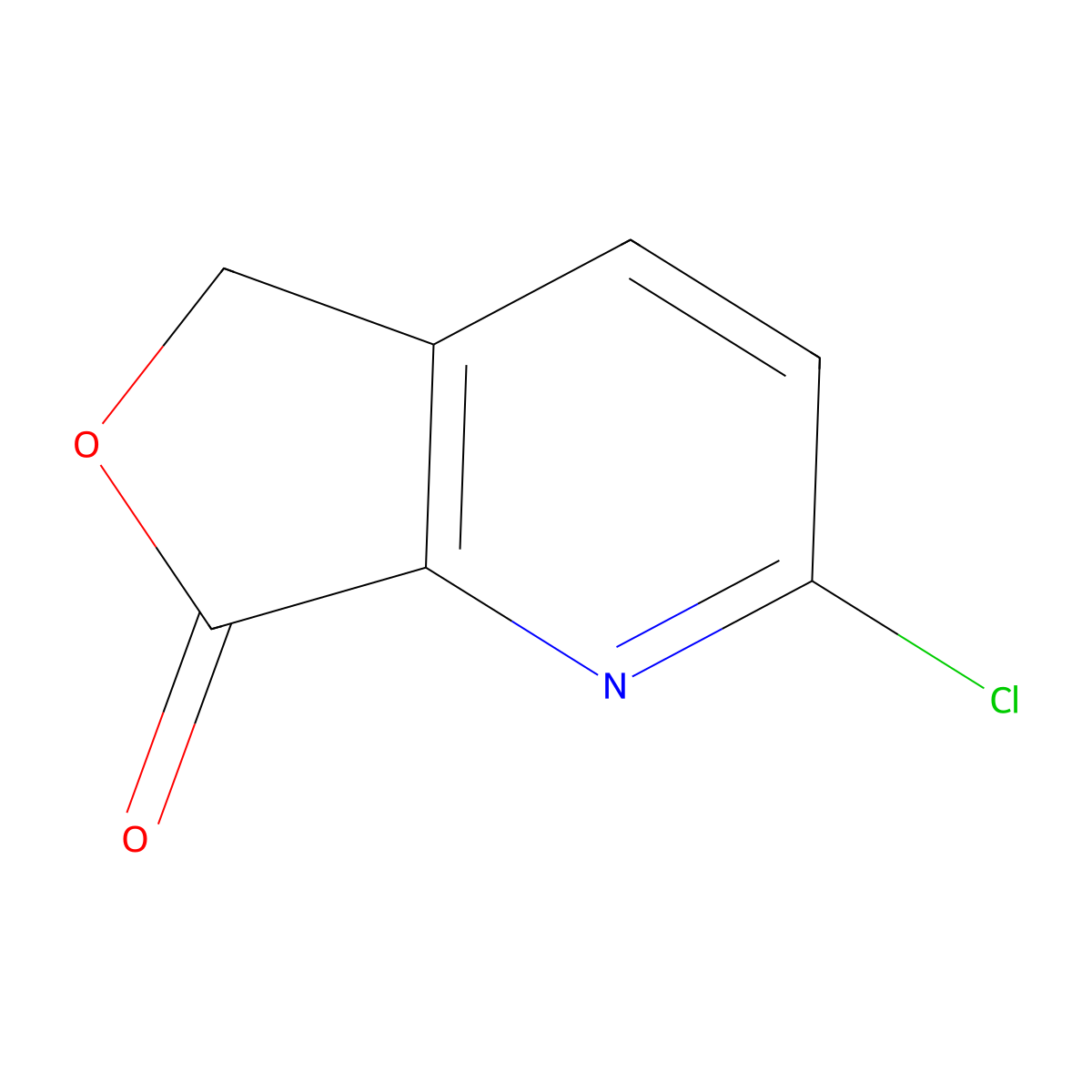 2-chloro-5H,7H-furo[3,4-b]pyridin-7-one molecular structure, CAS 1352886-74-8