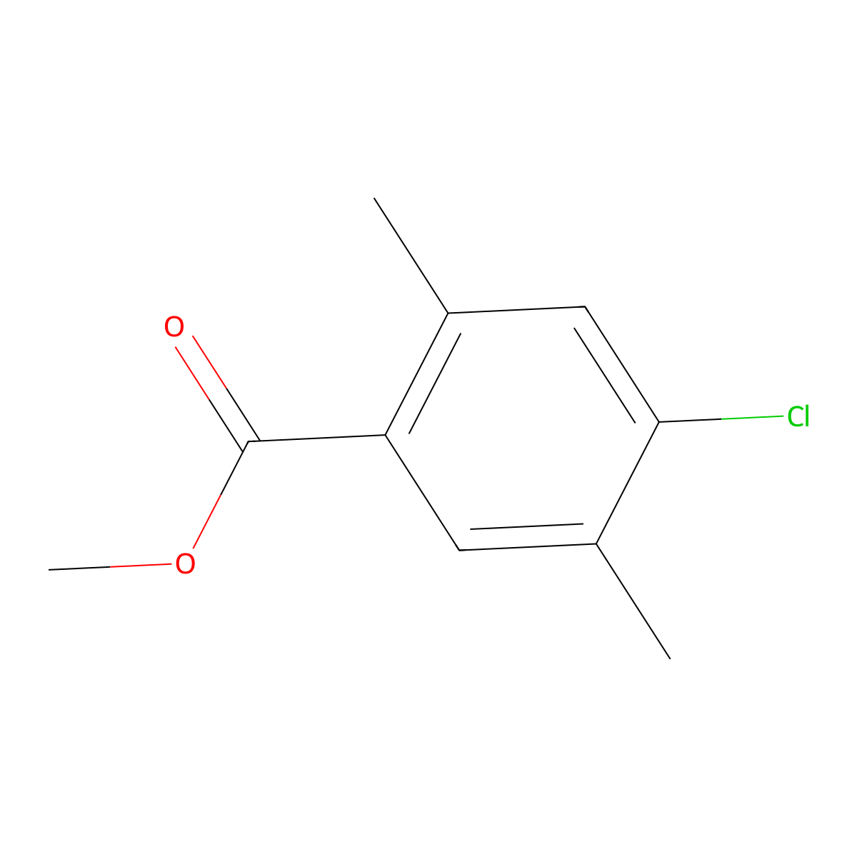 Methyl 4-chloro-2,5-dimethylbenzoate molecular structure, CAS 1352887-69-4