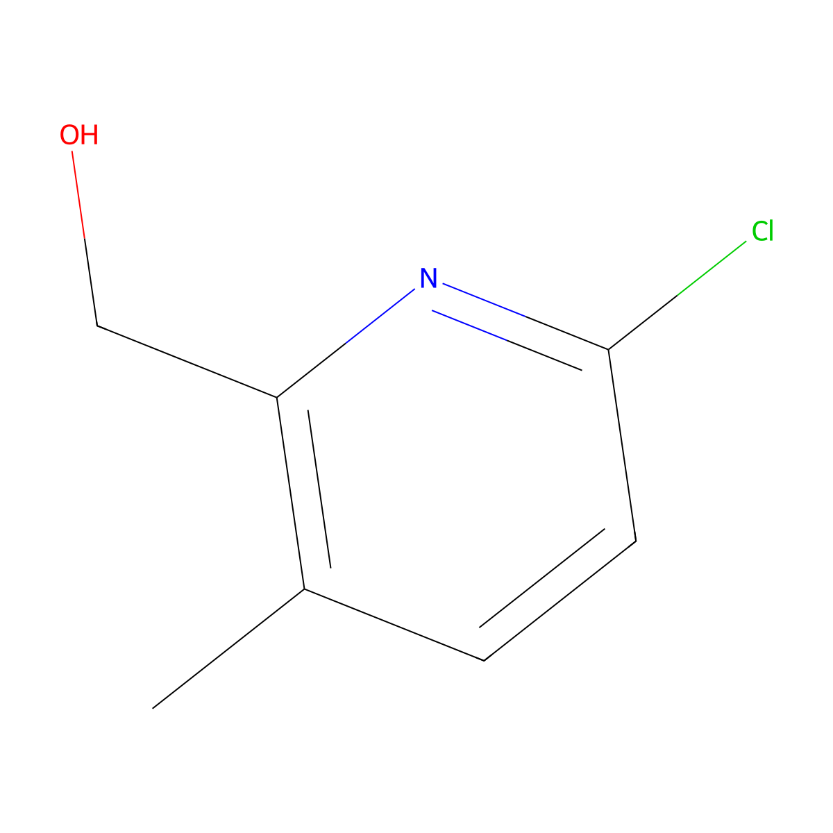 (6-Chloro-3-methylpyridin-2-yl)methanol molecular structure, CAS 1352893-07-2