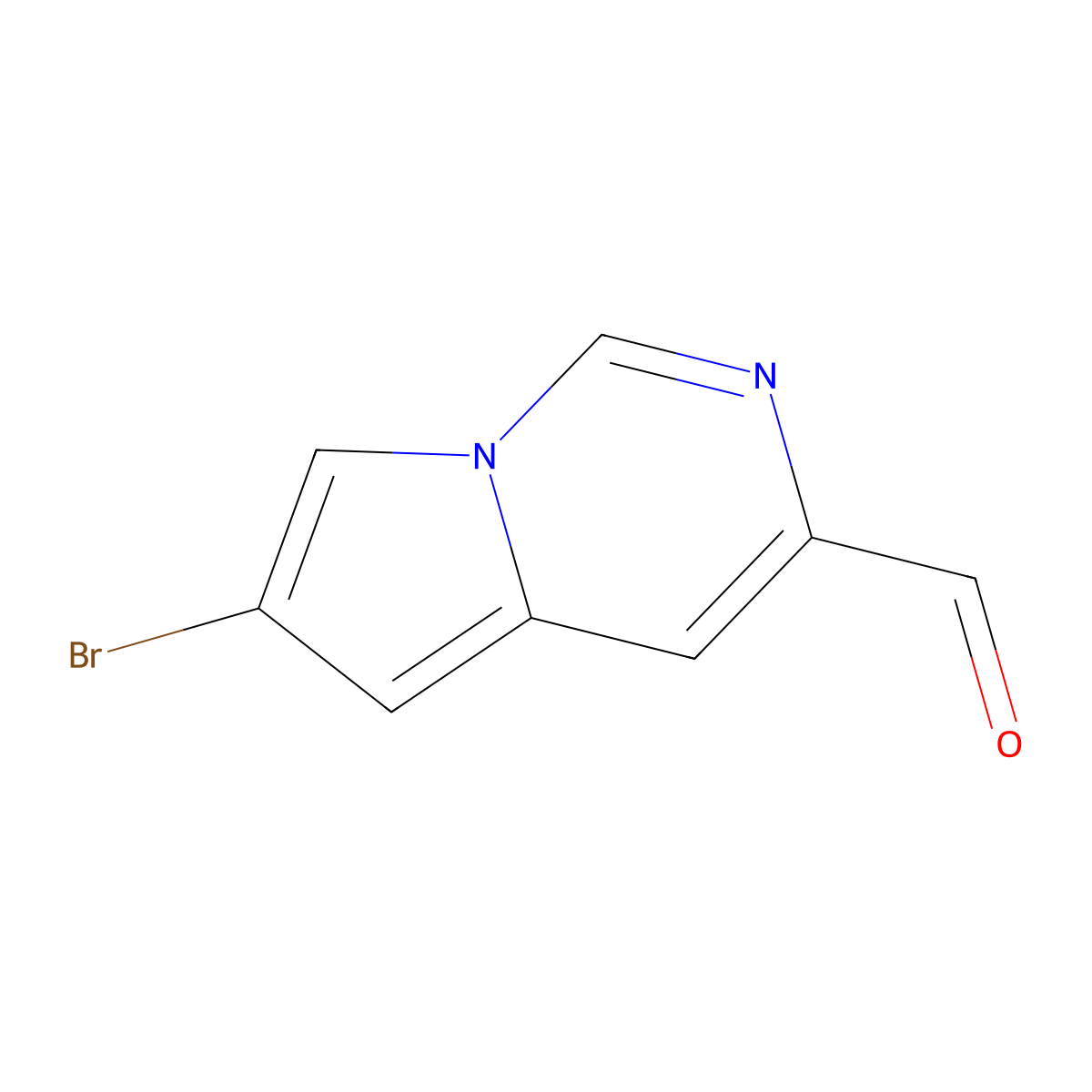 6-Bromopyrrolo[1,2-c]pyrimidine-3-carbaldehyde molecular structure, CAS 1352893-14-1