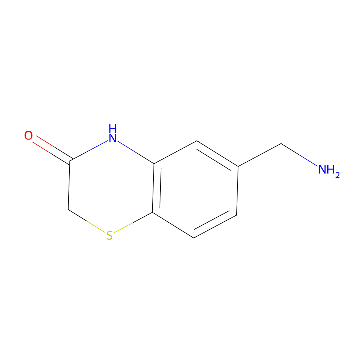 6-(Aminomethyl)-2H-benzo[b][1,4]thiazin-3(4H)-one molecular structure, CAS 1352893-36-7