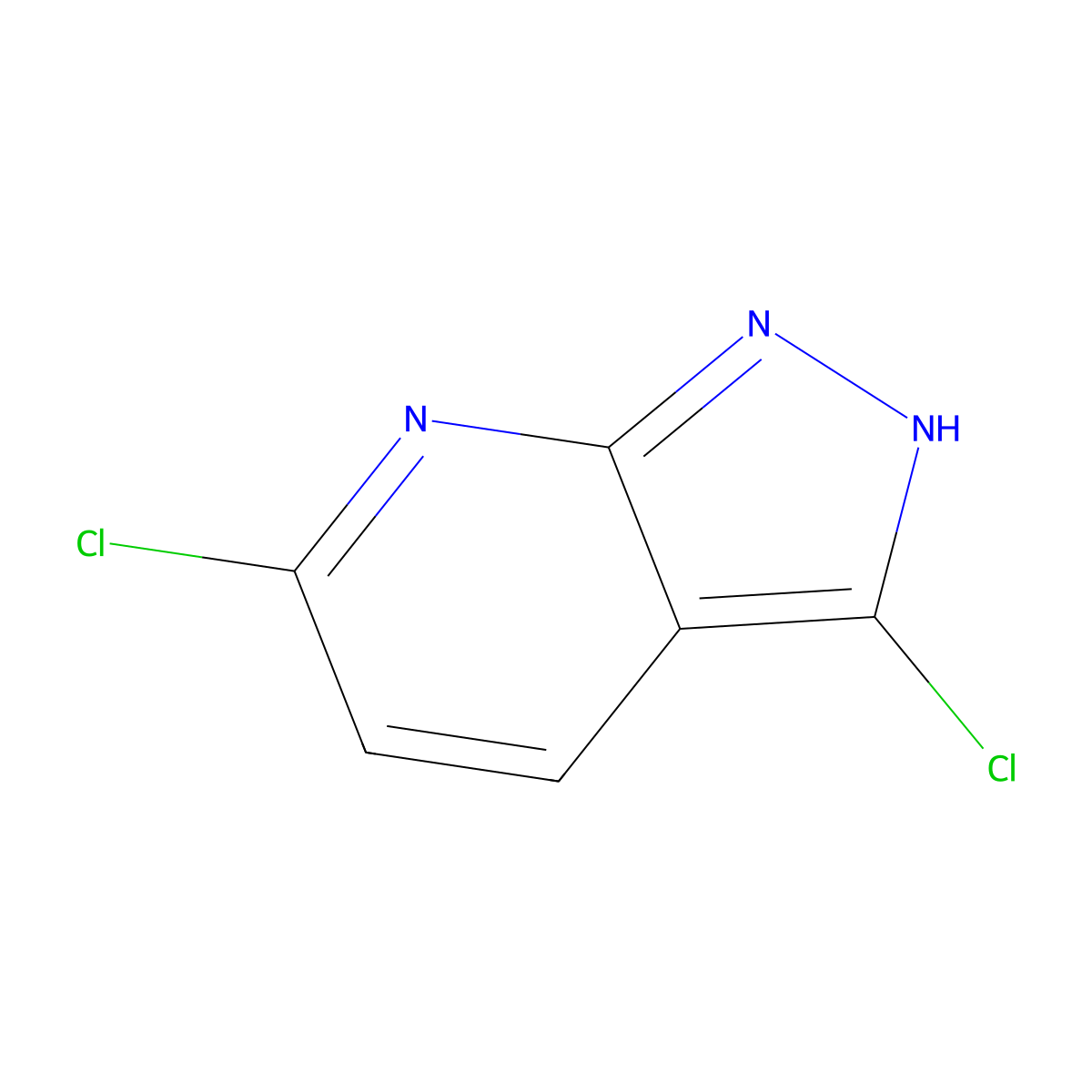 3,6-Dichloro-1H-pyrazolo[3,4-b]pyridine molecular structure, CAS 1352893-80-1