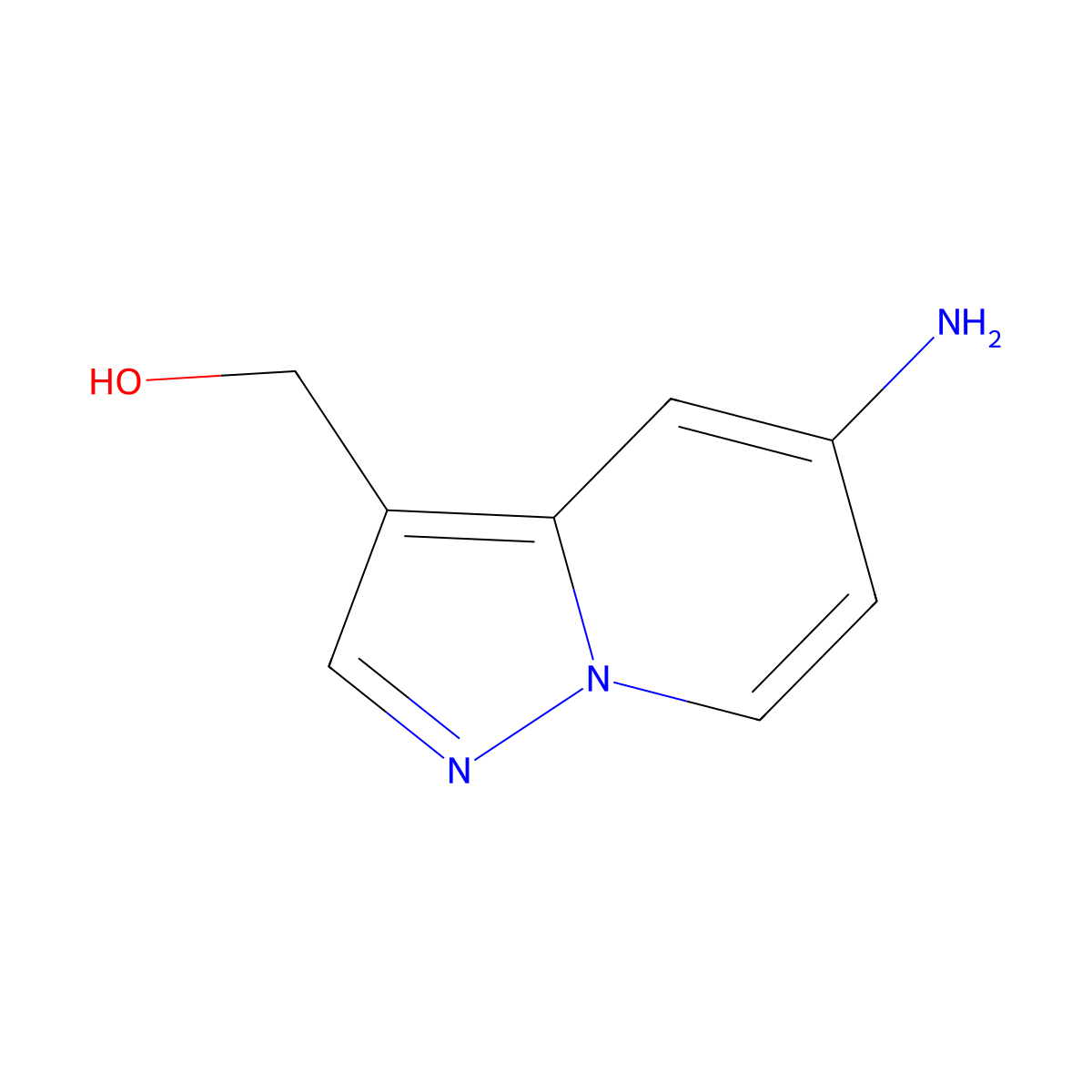 (5-Aminopyrazolo[1,5-a]pyridin-3-yl)methanol molecular structure, CAS 1352894-42-8