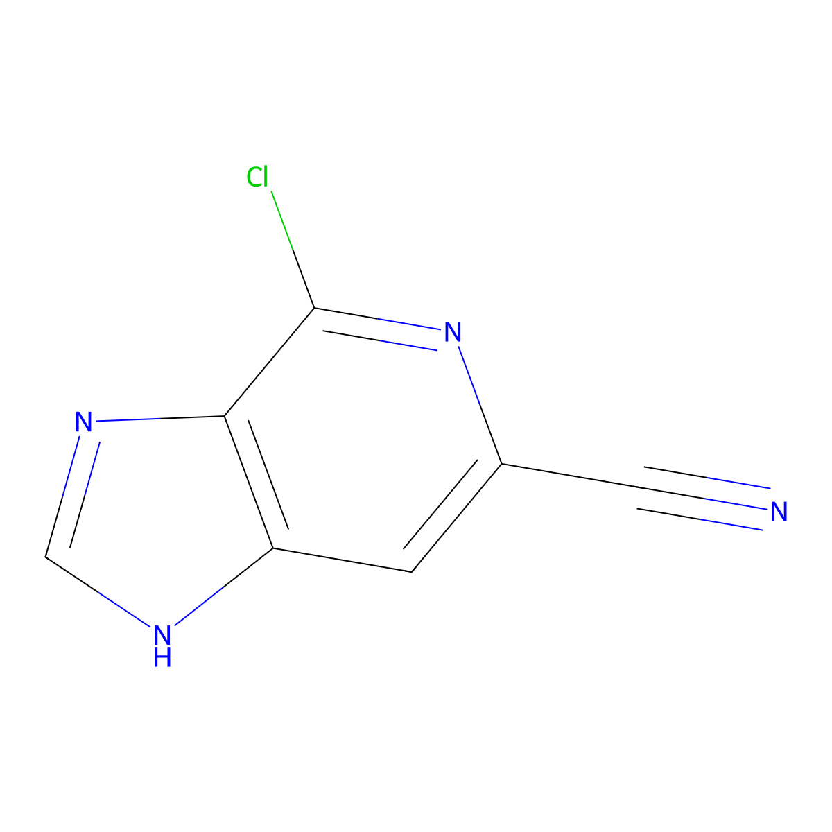 4-Chloro-3H-imidazo[4,5-C]pyridine-6-carbonitrile molecular structure, CAS 1352896-31-1