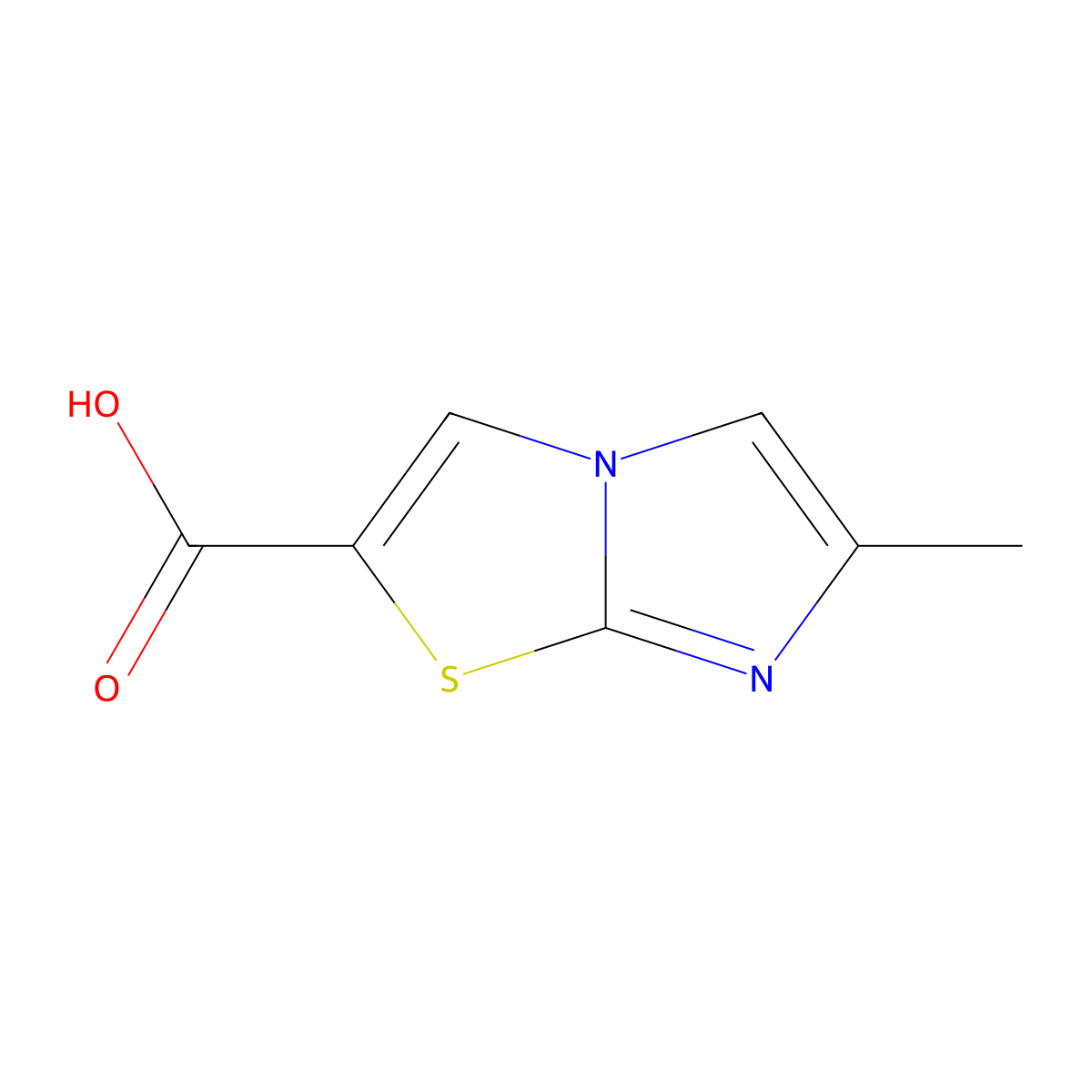 6-Methylimidazo[2,1-b][1,3]thiazole-2-carboxylic acid molecular structure, CAS 1352896-93-5