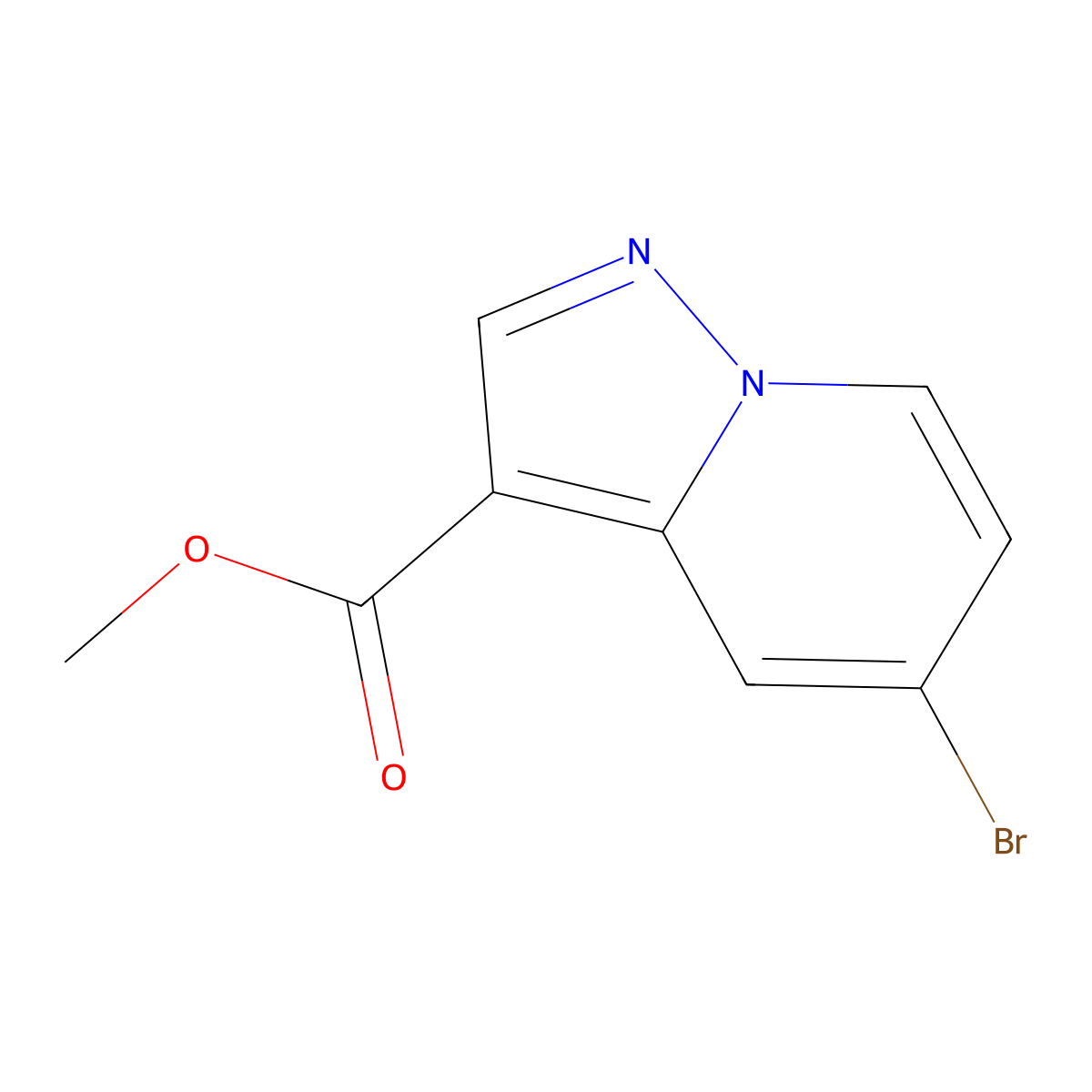 Methyl 5-bromopyrazolo[1,5-A]pyridine-3-carboxylate molecular structure, CAS 1352897-20-1