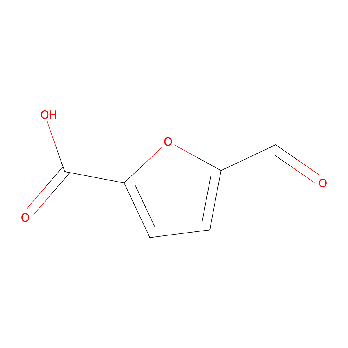 5-Formyl-2-furancarboxylic Acid molecular structure, CAS 13529-17-4