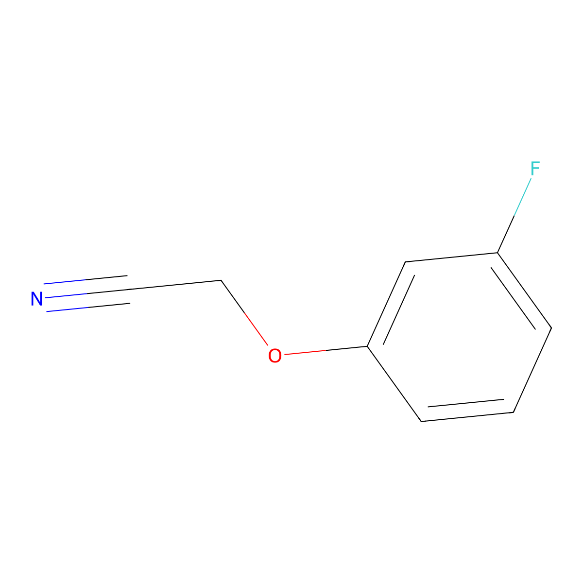 3-Fluorophenoxyacetonitrile molecular structure, CAS 135290-20-9