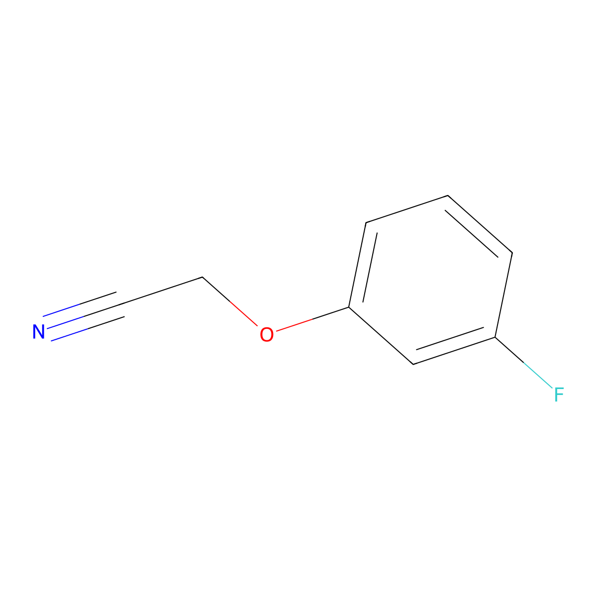 3-Fluorophenoxyacetonitrile molecular structure, CAS 135290-20-9