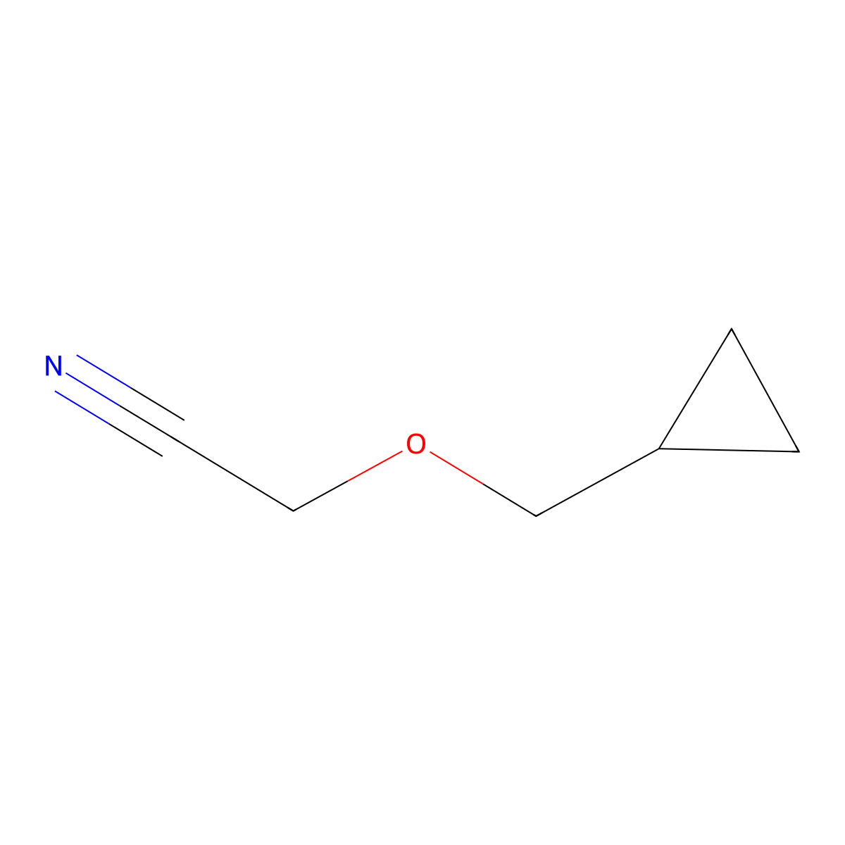 2-(Cyclopropylmethoxy)acetonitrile molecular structure, CAS 135290-23-2