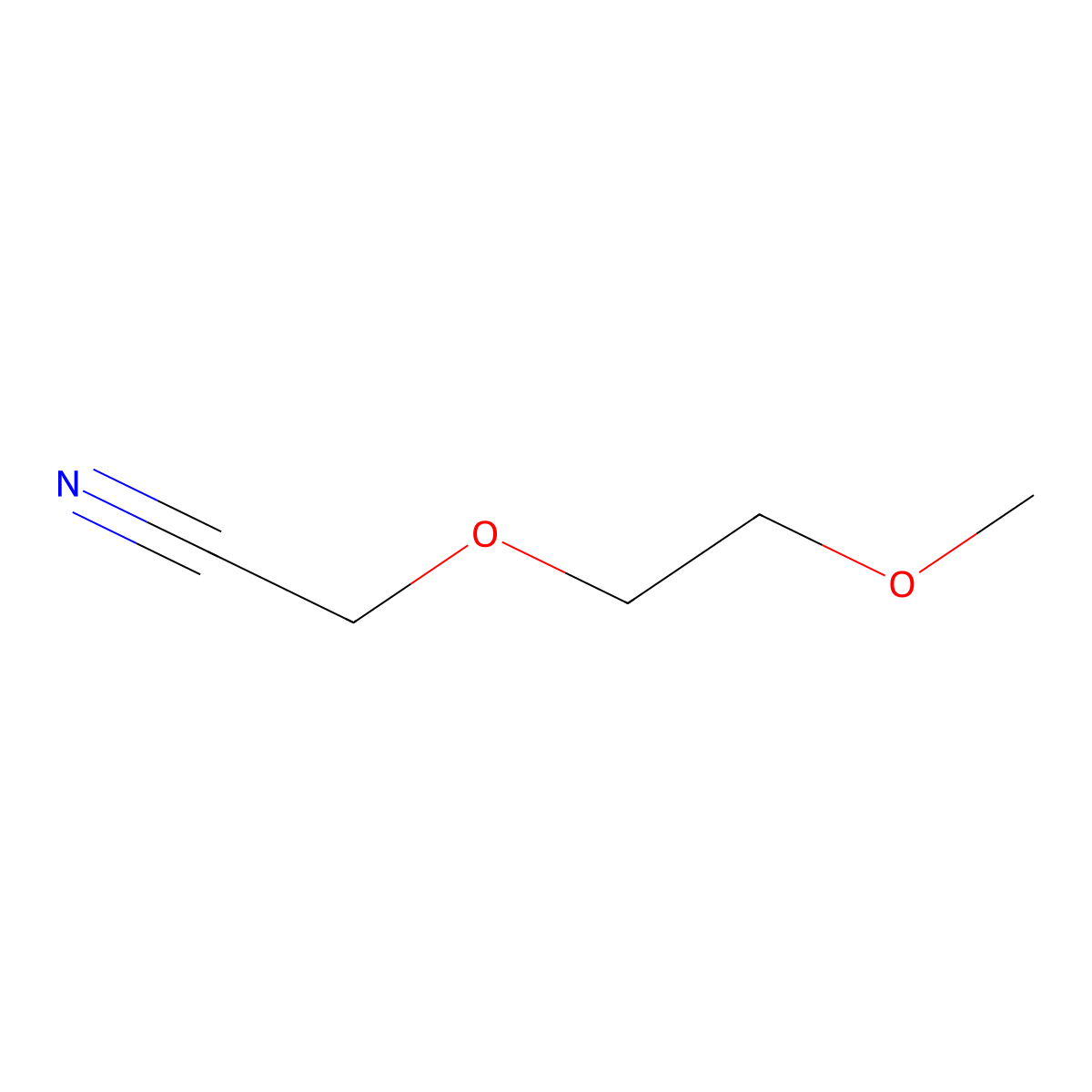 2-(2-Methoxyethoxy)acetonitrile molecular structure, CAS 135290-24-3