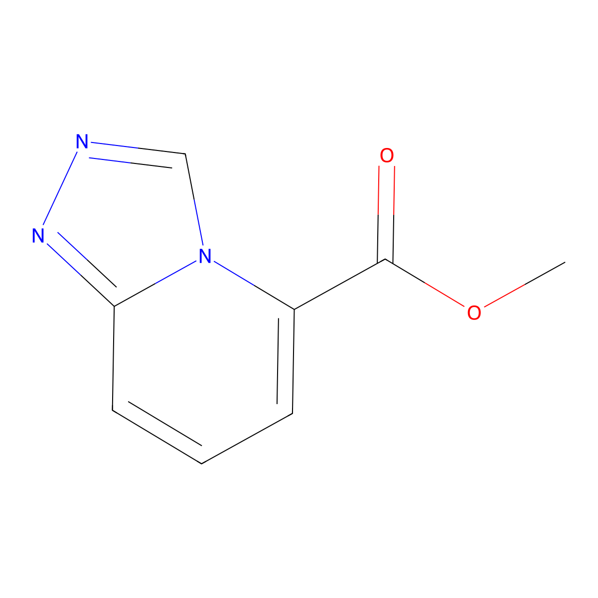 Methyl [1,2,4]triazolo[4,3-a]pyridine-5-carboxylate molecular structure, CAS 1352901-53-1