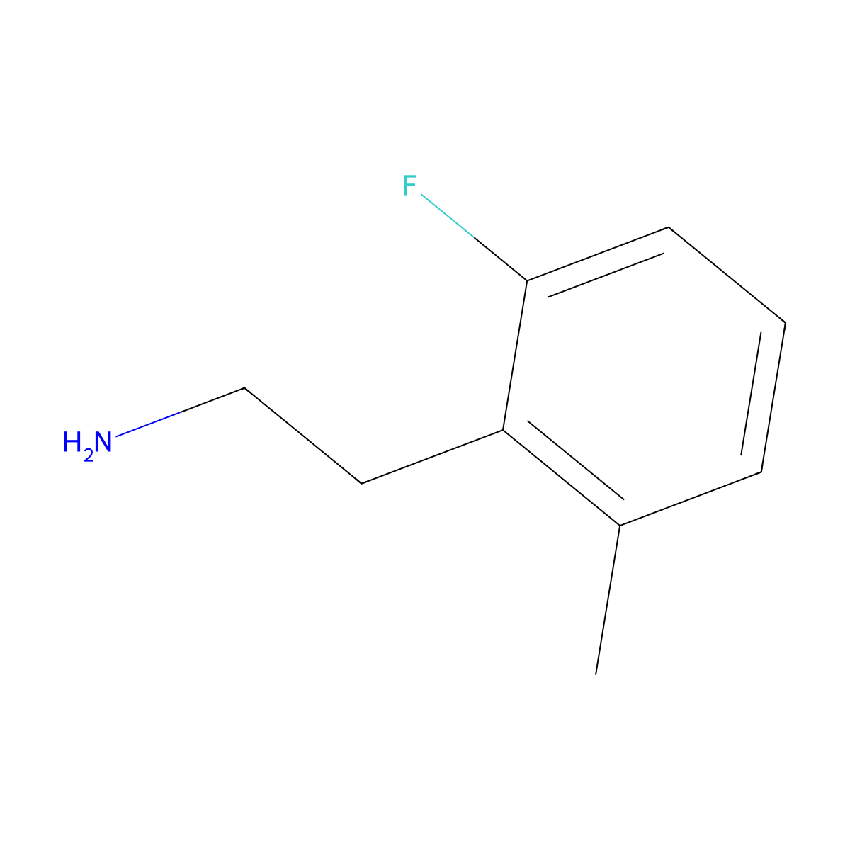 2-(2-Fluoro-6-methylphenyl)ethan-1-amine molecular structure, CAS 1352901-80-4