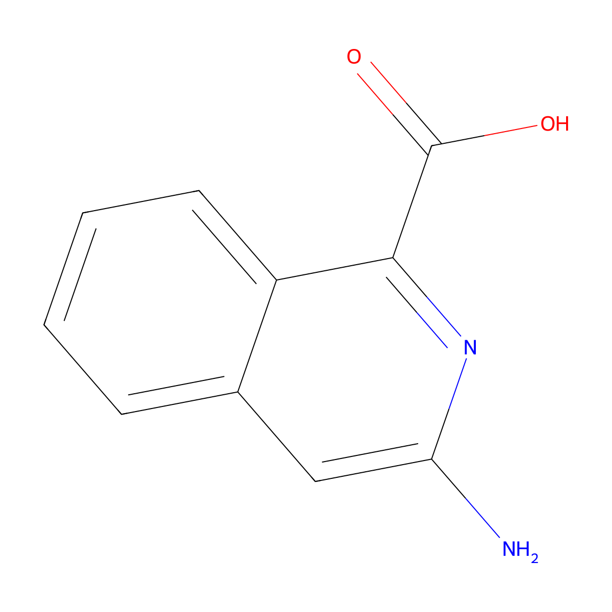 3-Aminoisoquinoline-1-carboxylic acid molecular structure, CAS 1352902-75-0