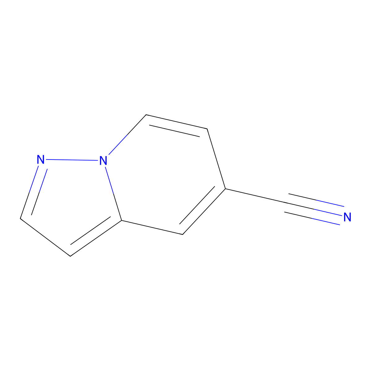 Pyrazolo[1,5-A]pyridine-5-carbonitrile molecular structure, CAS 1352903-96-8