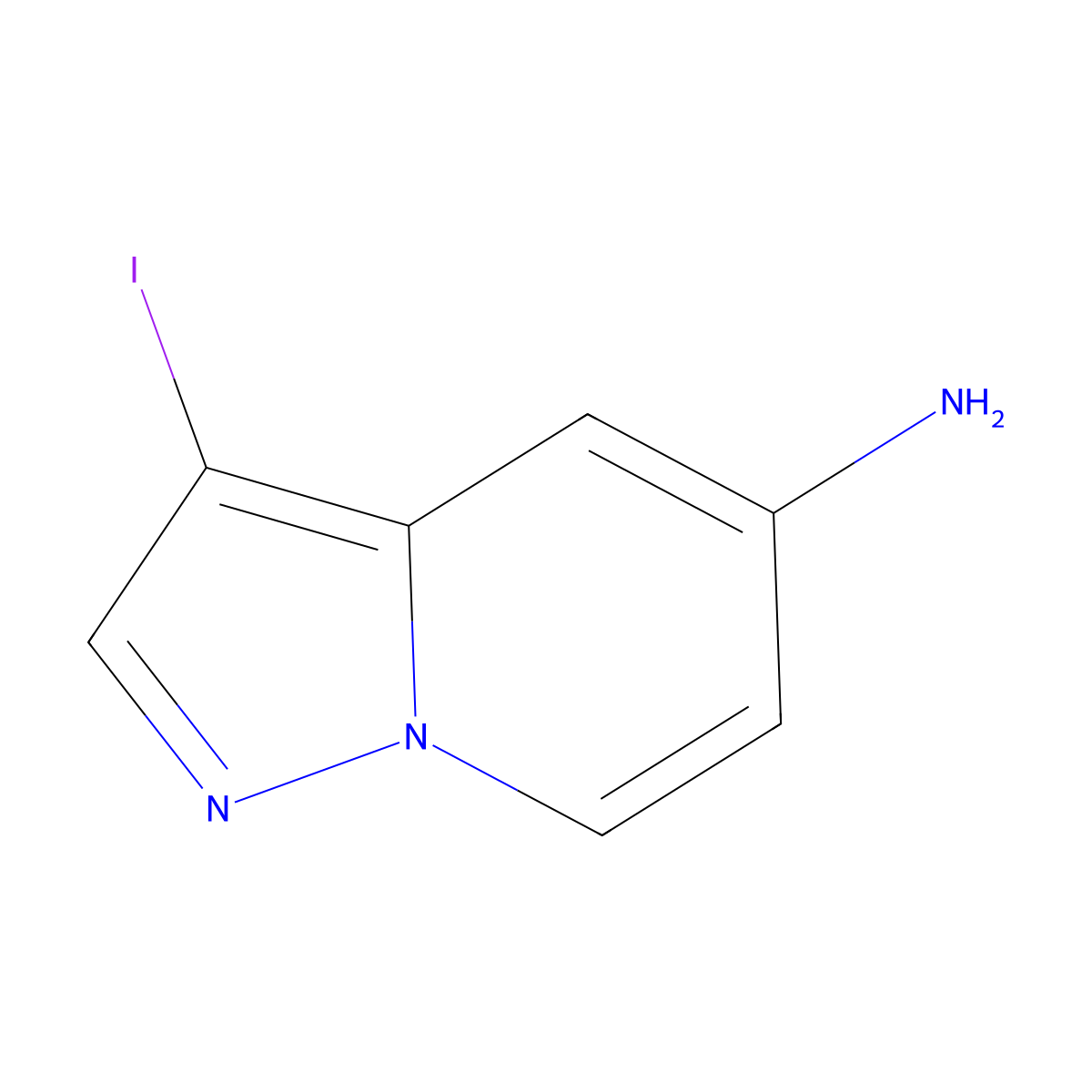 3-Iodopyrazolo[1,5-a]pyridin-5-amine molecular structure, CAS 1352904-16-5