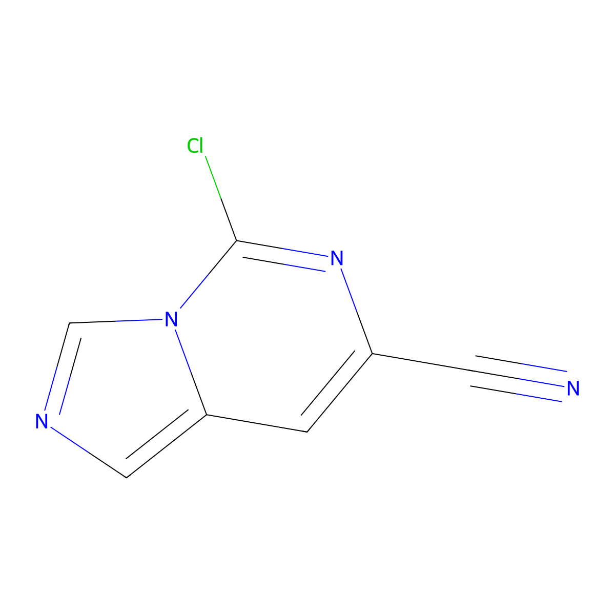 5-Chloroimidazo[1,5-c]pyrimidine-7-carbonitrile molecular structure, CAS 1352904-35-8