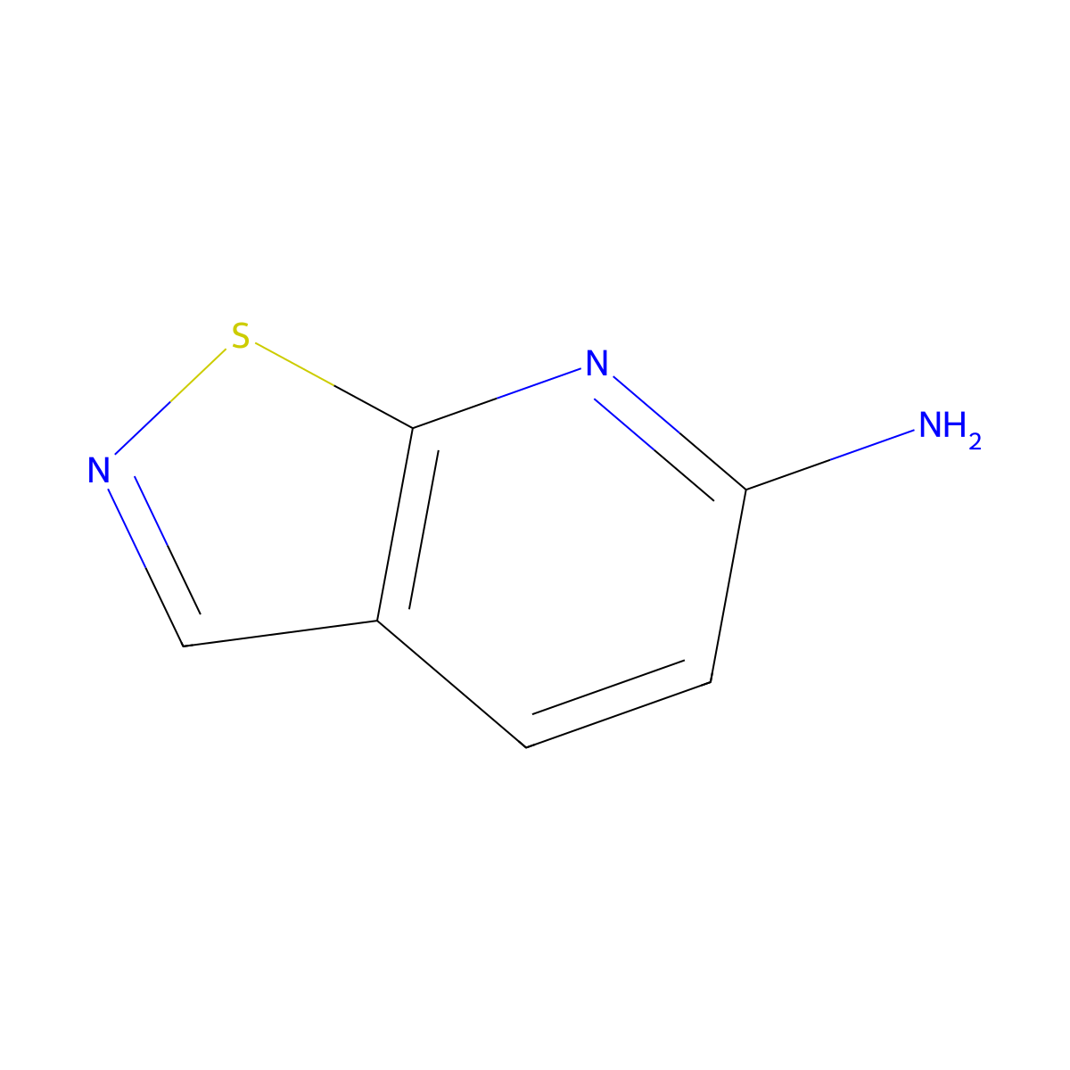 Isothiazolo[5,4-b]pyridin-6-amine molecular structure, CAS 1352905-20-4
