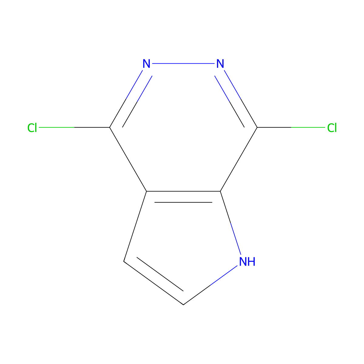 4,7-Dichloro-1H-pyrrolo[2,3-D]pyridazine molecular structure, CAS 1352905-81-7