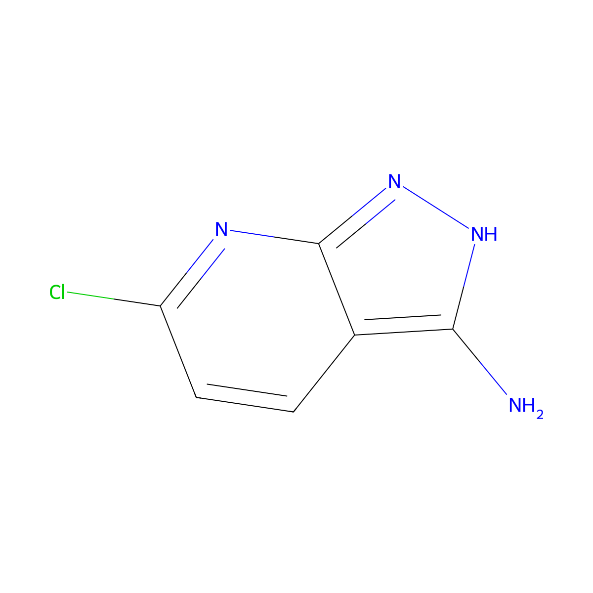 6-chloro-1H-pyrazolo[3,4-b]pyridin-3-amine molecular structure, CAS 1352909-30-8
