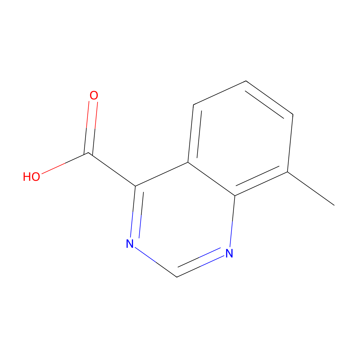 8-Methylquinazoline-4-carboxylic acid molecular structure, CAS 1352909-88-6